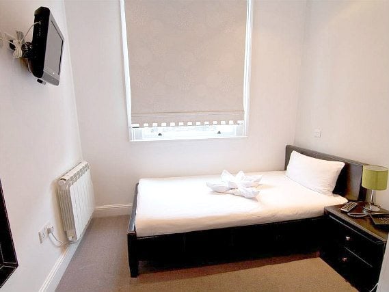 Single rooms at Hotel 43 London provide privacy