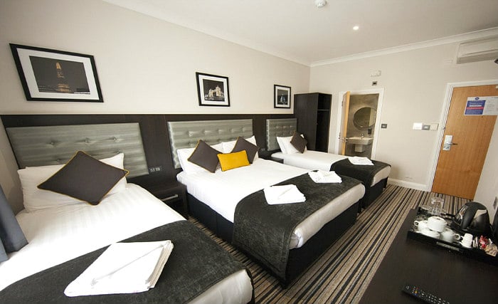 Quad rooms are the ideal choice for groups of friends or families