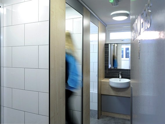 A typical shared bathroom at Wood Green Hall (students only)