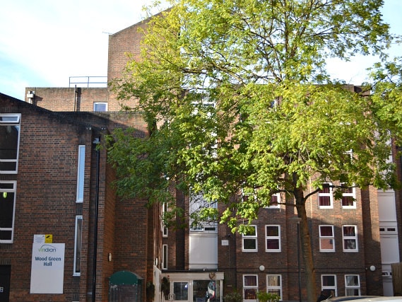 An exterior view of Wood Green Hall (students only)