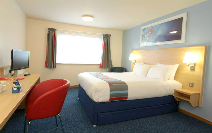 A double room at Travelodge Liverpool Street