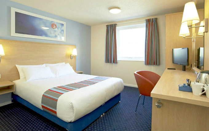 A typical double room at Travelodge Liverpool Street