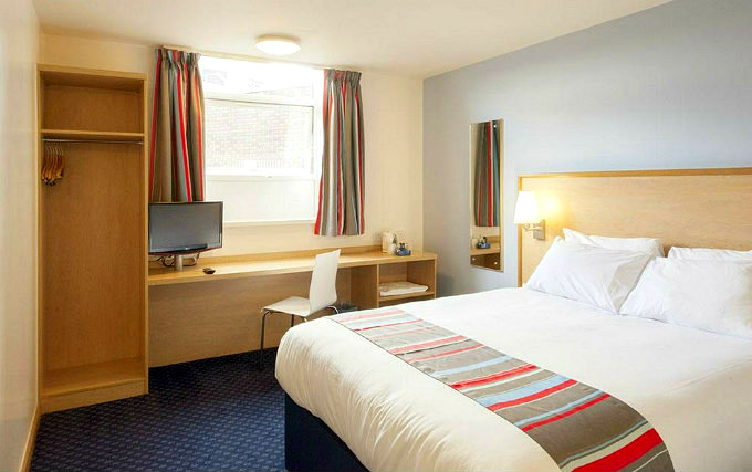 A double room at Travelodge London Kings Cross Royal Scot Hotel