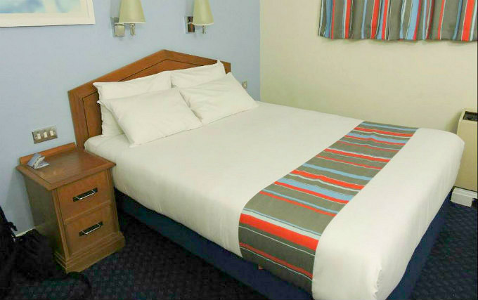 A typical double room at Travelodge London Kings Cross Royal Scot Hotel
