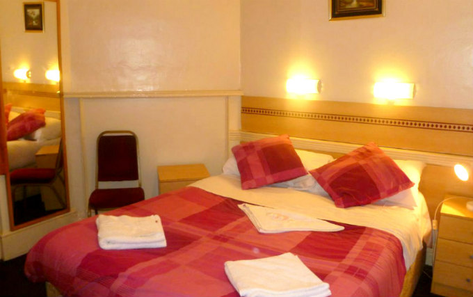 A typical double room at Grenville Hotel