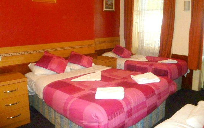 A typical triple room at Grenville Hotel