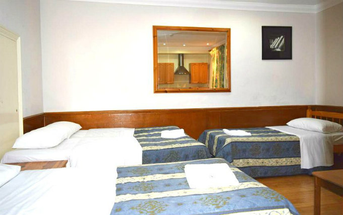 Dorm room at Ventures Hotel