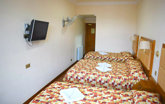 A typical dorm room at Leigham Court Hotel