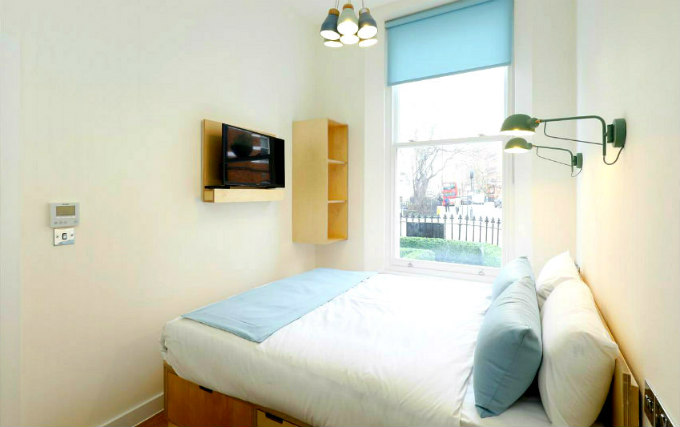 A typical double room at Philbeach Studios