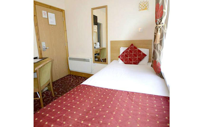 A typical single room at PremierLux Serviced Apartments