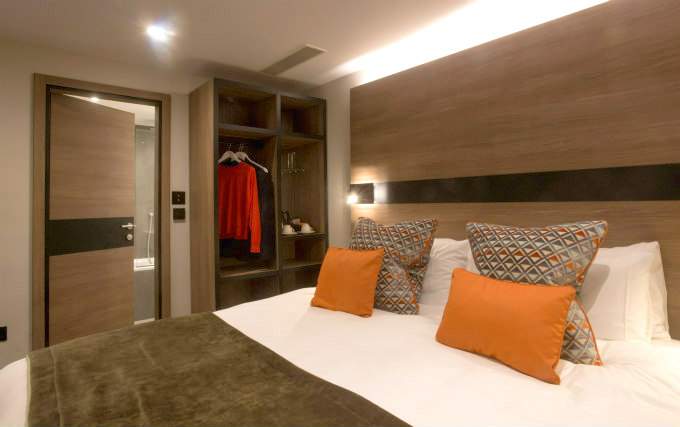 A comfortable double room at Merit Kensington Hotel
