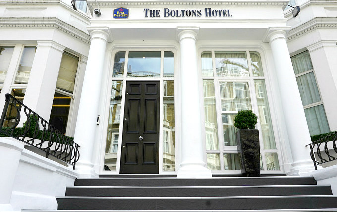 The exterior of Best Western The Boltons Hotel