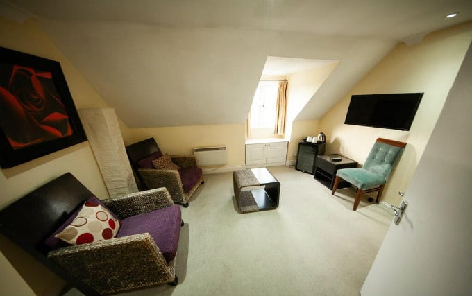 A typical double room at Berwick Manor Hotel