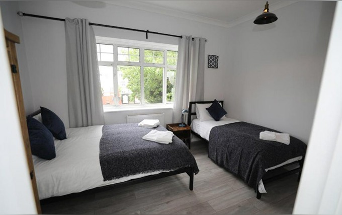 A typical triple room at Golders Park Hotel London