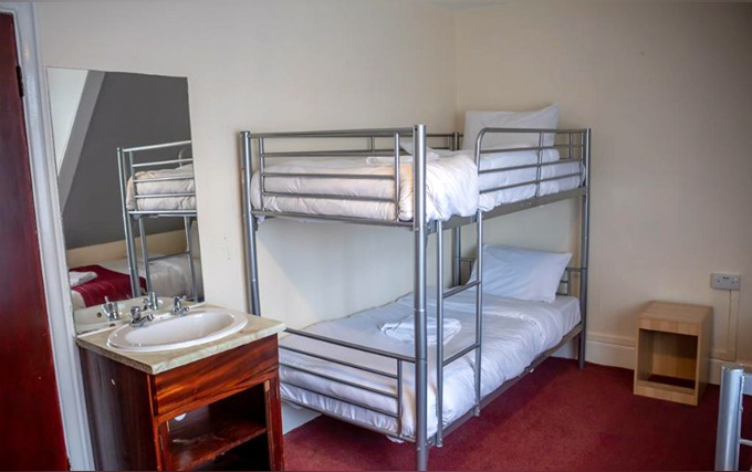 A twin room at St Nicholas Hotel