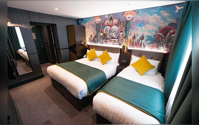 A typical triple room at Hyde Park Green Hotel