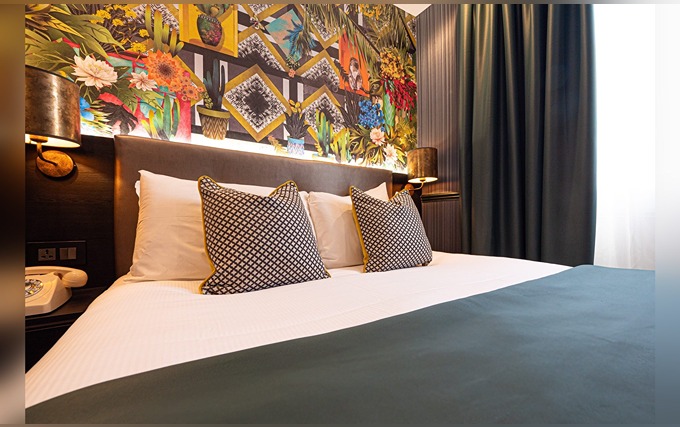 A typical double room at Hyde Park Green Hotel