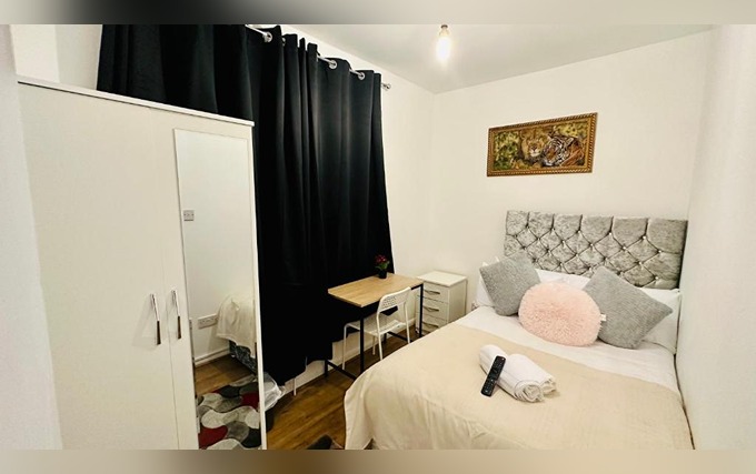 A double room at City Lodge Excel