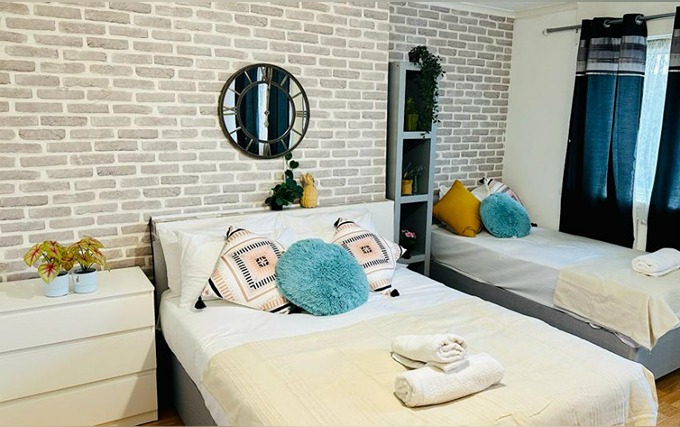 A typical triple room at Whites Inn