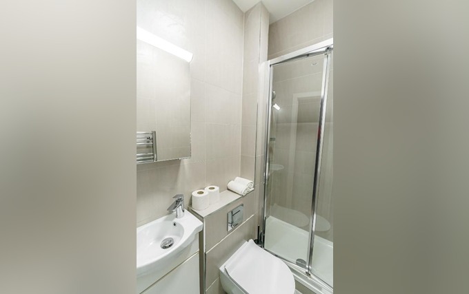 A typical bathroom at The Apartments Kensington High Street