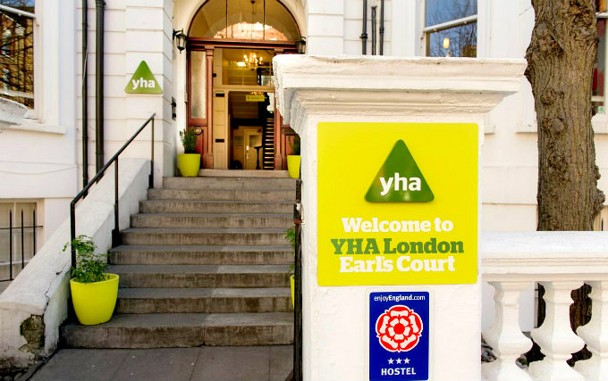 An exterior view of YHA London Earls Court