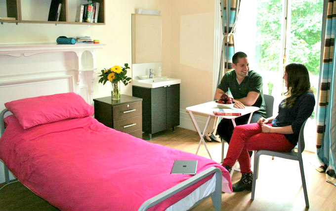 A typical single room at YHA London Holland House