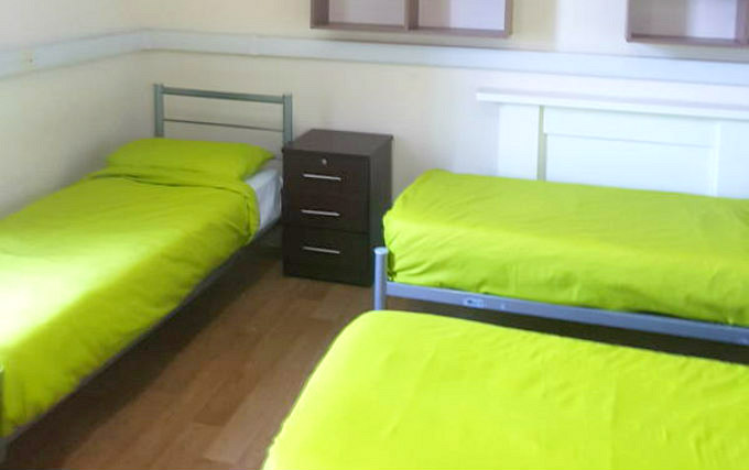 A typical triple room at YHA London Holland House