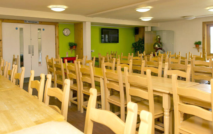 Relax and enjoy your meal in the Dining room at YHA London Lee Valley