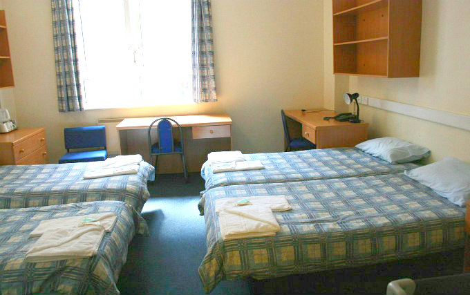 A typical quad room at Bankside Quality Rooms