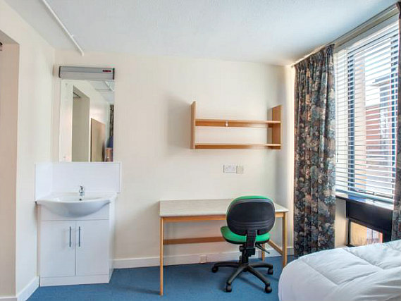 Rooms are simple but clean at Rosebery Hall