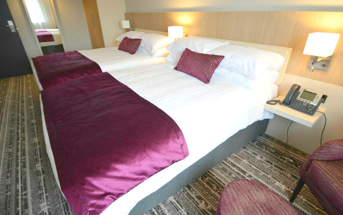 A typical quad room at The Lancaster Conference Suite