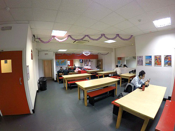 Common areas at Russell Square Hostel