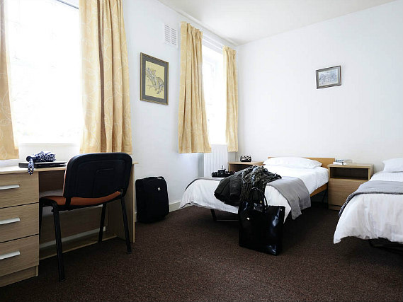 A twin room at Goldsmiths House is perfect for a two guests