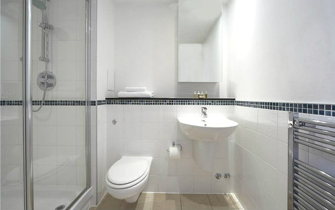 A typical bathroom at Marlin Apartments Empire Square