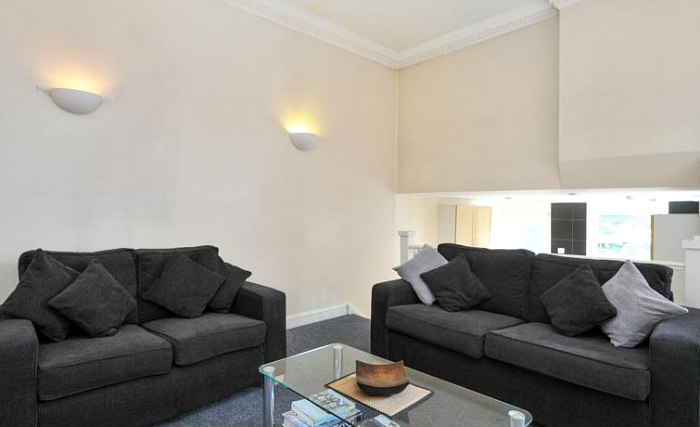 The lounge room at Access Apartments Maida Vale South