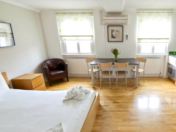 A double room at 146 Suites Gloucester Place is perfect for a couple