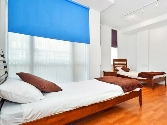 A typical twin room at Access Apartments Paddington