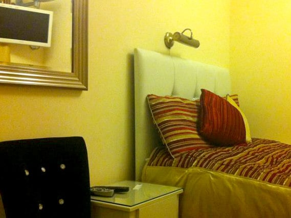 A typical single room at ABC Hyde Park Hotel