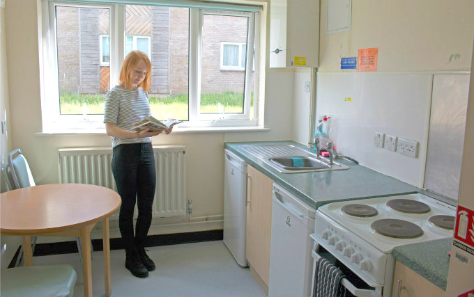 kitchen at Clayhill Halls of Residence