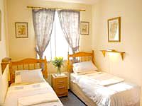 A typical twin room at St Georges Lodge