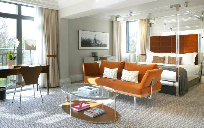 A typical double room at Athenaeum Hotel London