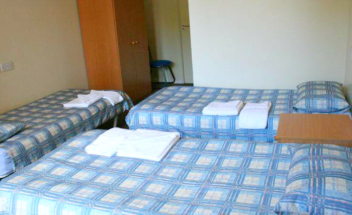 A typical triple room at Bankside Apartments
