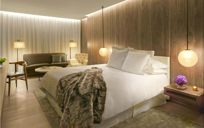 A comfortable double room at The London EDITION