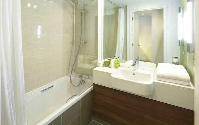 A typical shower system at Citadines London Covent Garden