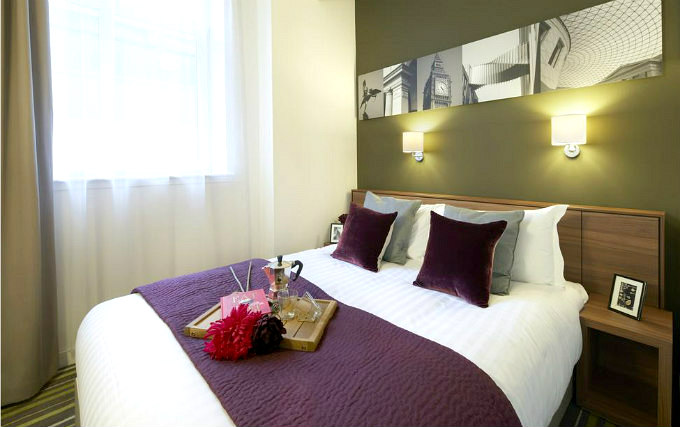 A typical double room at Citadines London Covent Garden