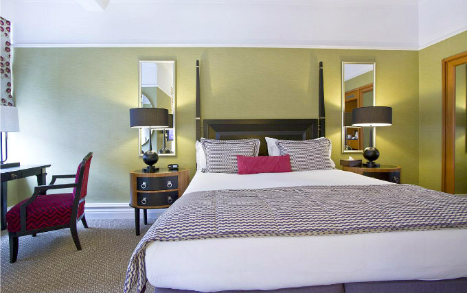 A comfortable double room at St. Ermins Hotel Autograph Collection