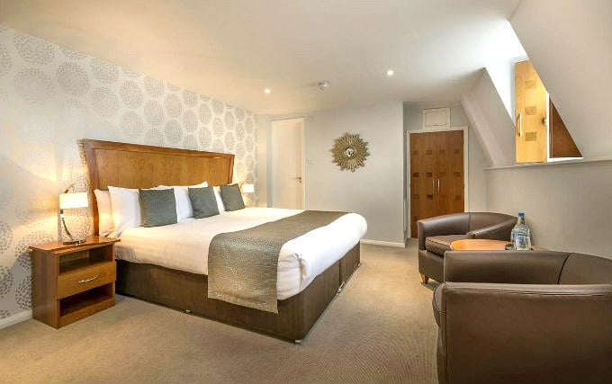 A comfortable double room at Corus Hyde Park Hotel