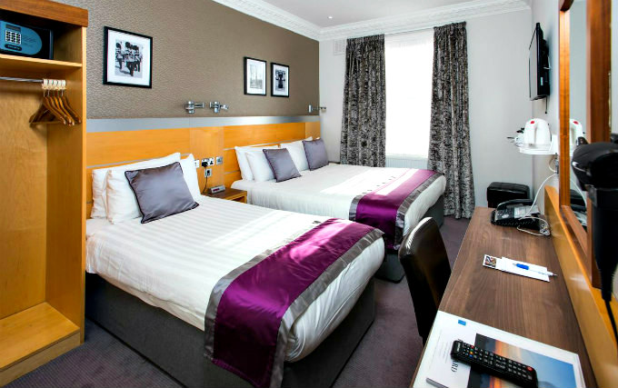 A typical triple room at Best Western Victoria Palace