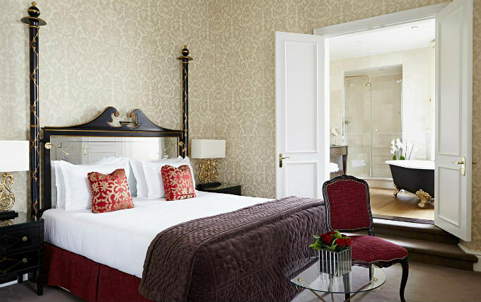 A typical double room at The Kensington Hotel