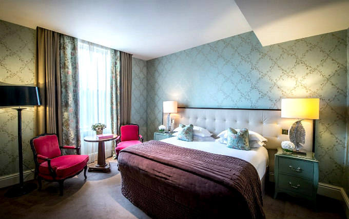 A comfortable double room at The Kensington Hotel